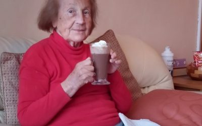Hot Chocolate for one of our Home Care Clients!